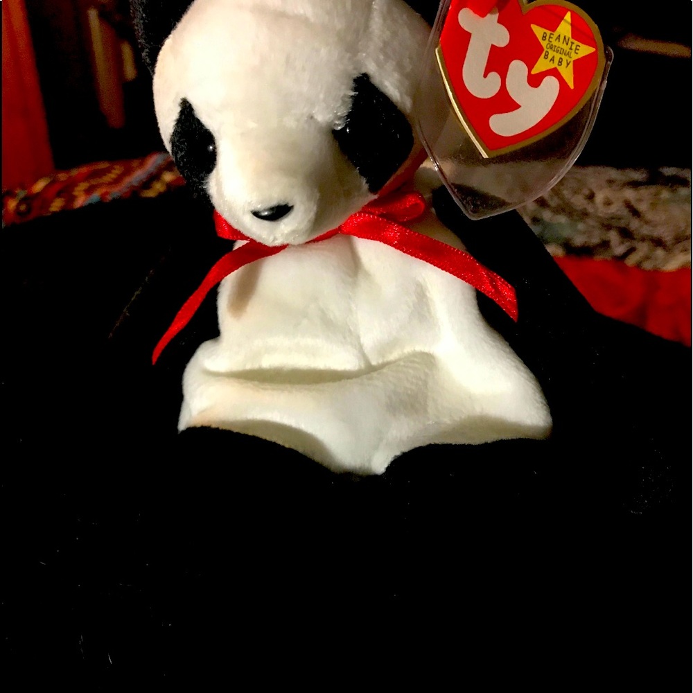 Rare vintage retired fortune the beanie baby with errors near mint condition